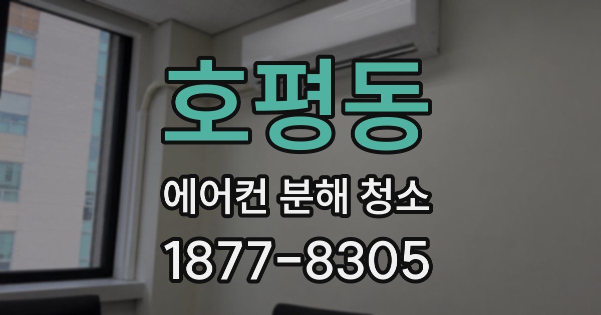 호평동 에어컨 분해 청소