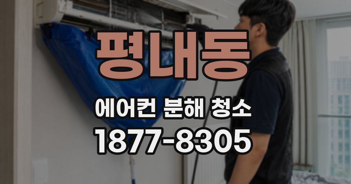 평내동 에어컨 분해 청소