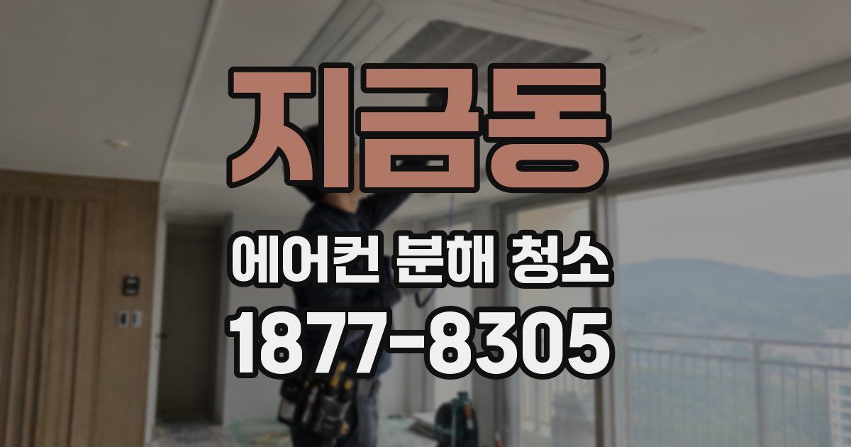지금동 에어컨 분해 청소