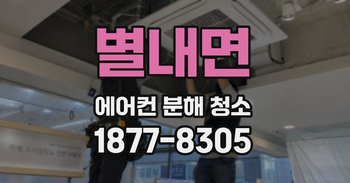 별내면 에어컨 분해 청소