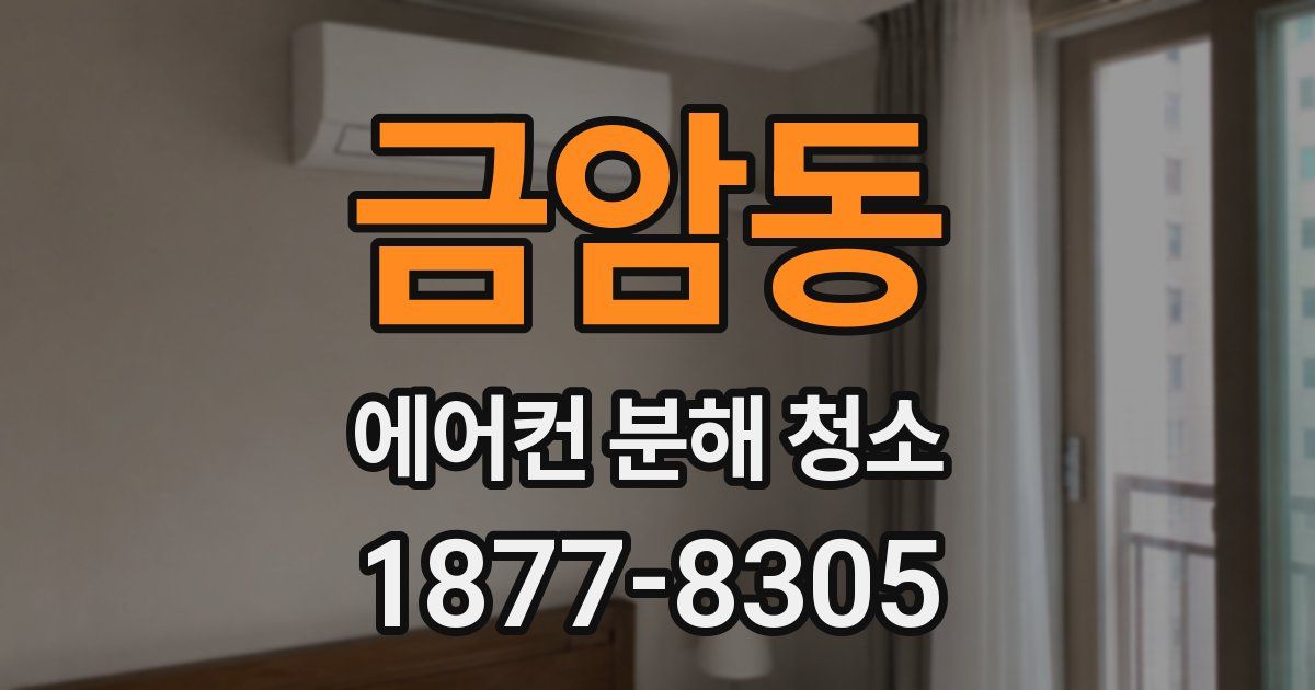 금암동 에어컨 분해 청소
