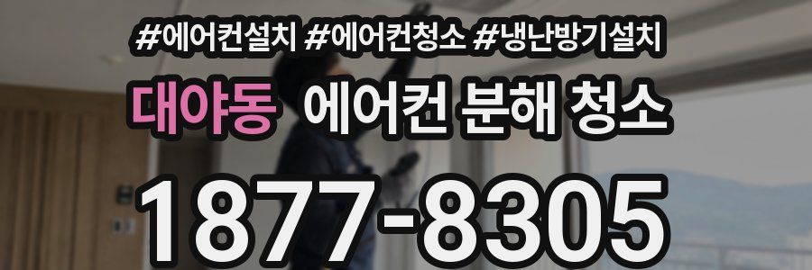 대야동 에어컨 분해 청소