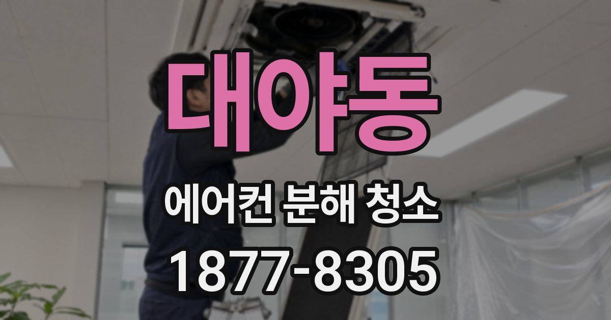 대야동 에어컨 분해 청소