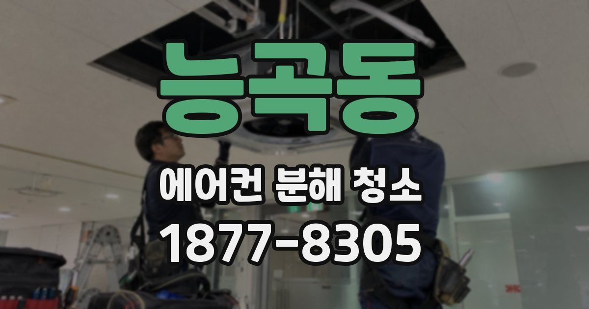 능곡동 에어컨 분해 청소