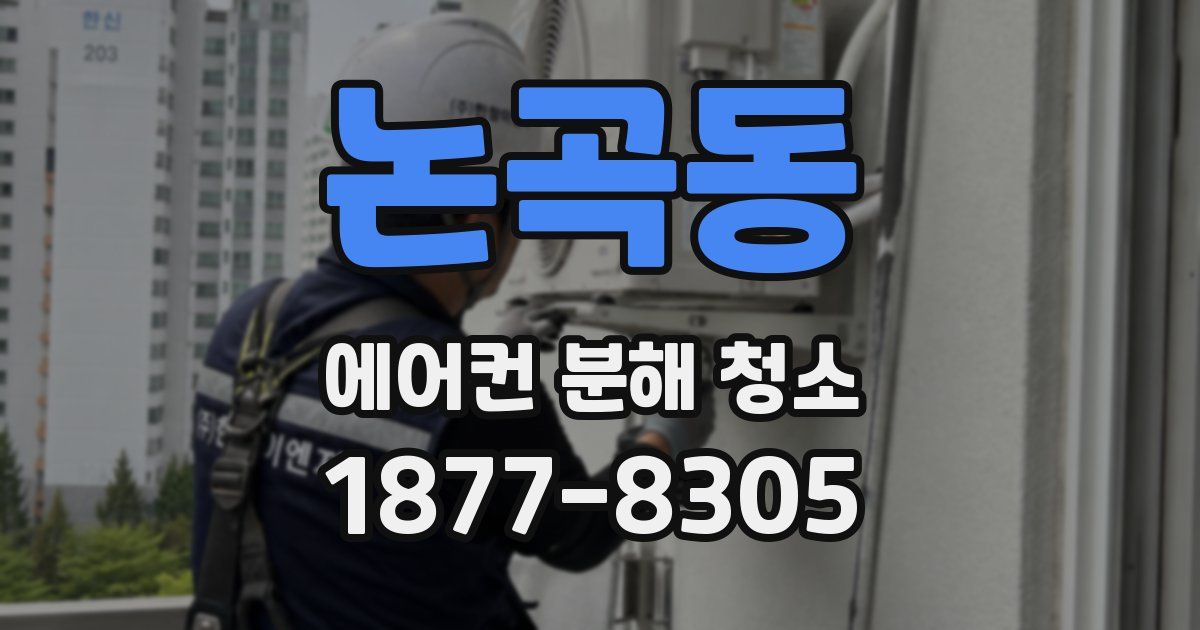 논곡동 에어컨 분해 청소