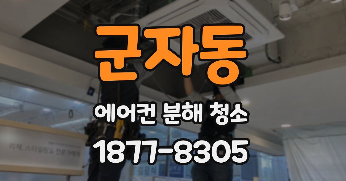 군자동 에어컨 분해 청소