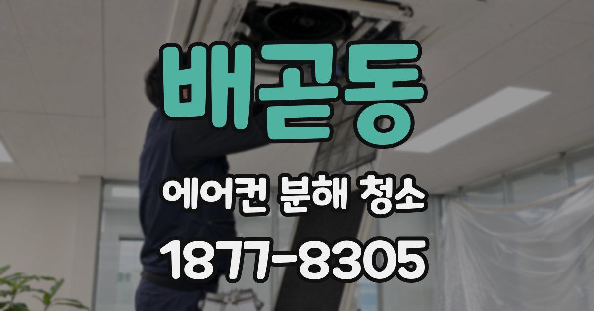 배곧동 에어컨 분해 청소