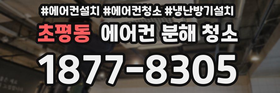 초평동 에어컨 분해 청소