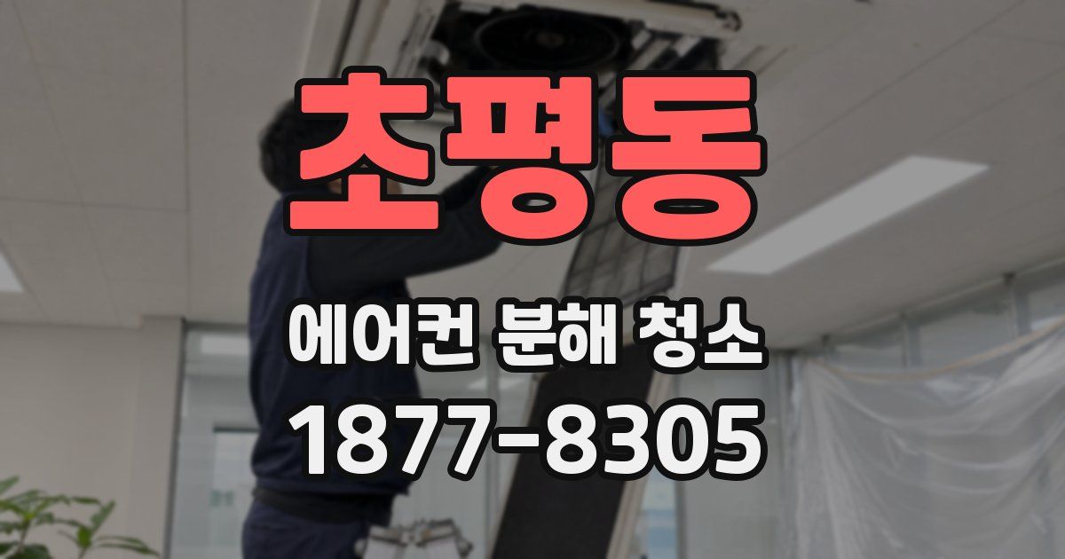 초평동 에어컨 분해 청소
