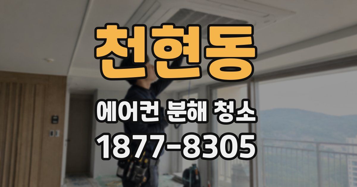 천현동 에어컨 분해 청소