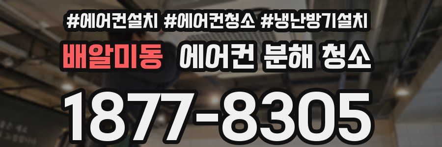 배알미동 에어컨 분해 청소