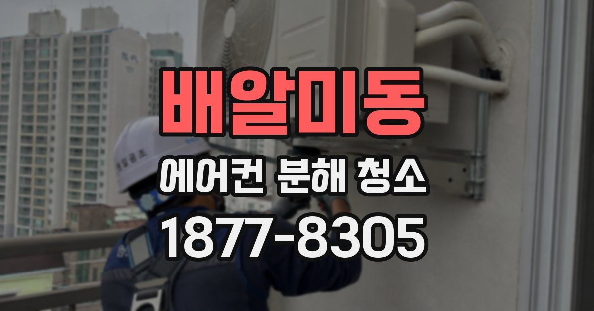 배알미동 에어컨 분해 청소