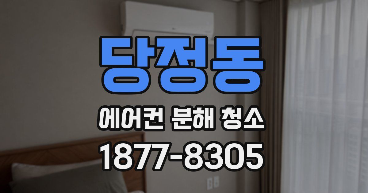 당정동 에어컨 분해 청소