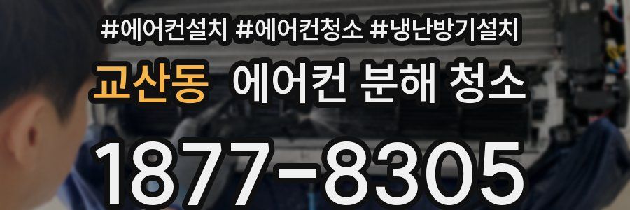 교산동 에어컨 분해 청소
