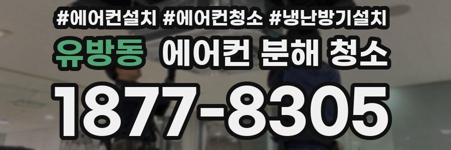 유방동 에어컨 분해 청소