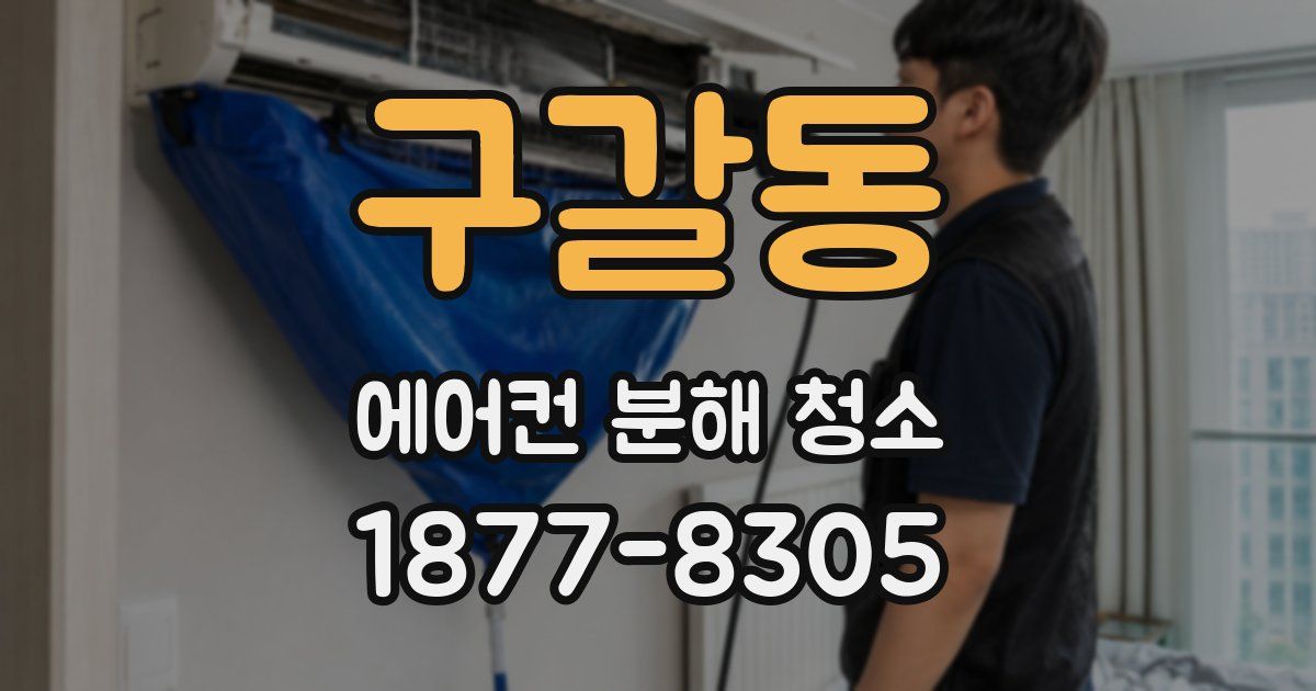 구갈동 에어컨 분해 청소