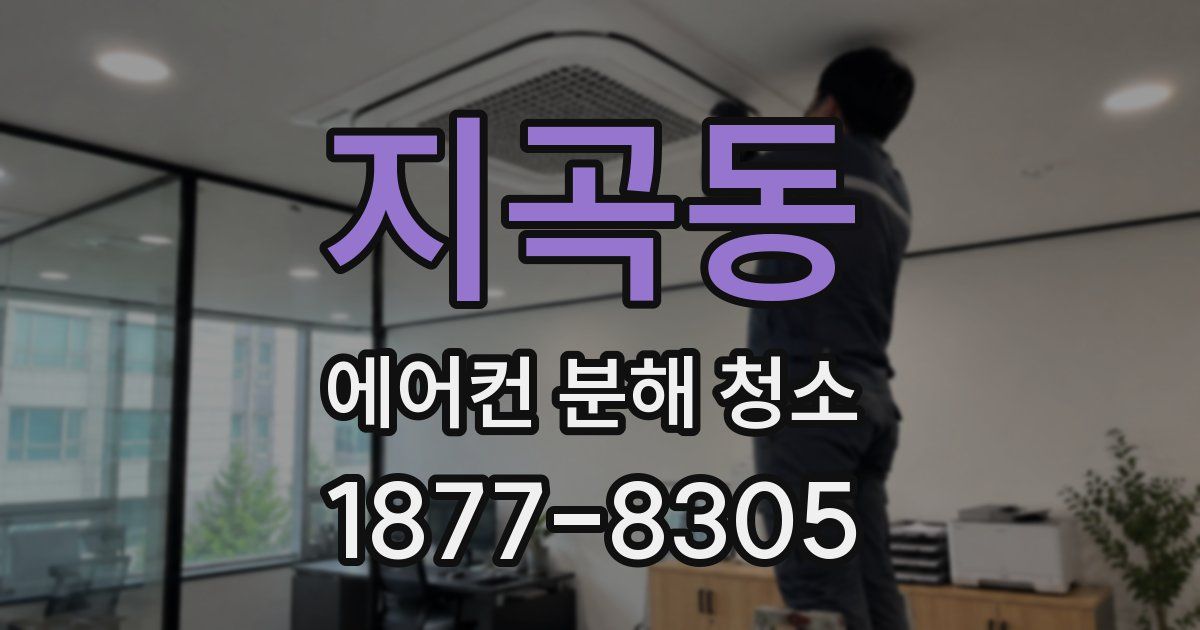 지곡동 에어컨 분해 청소
