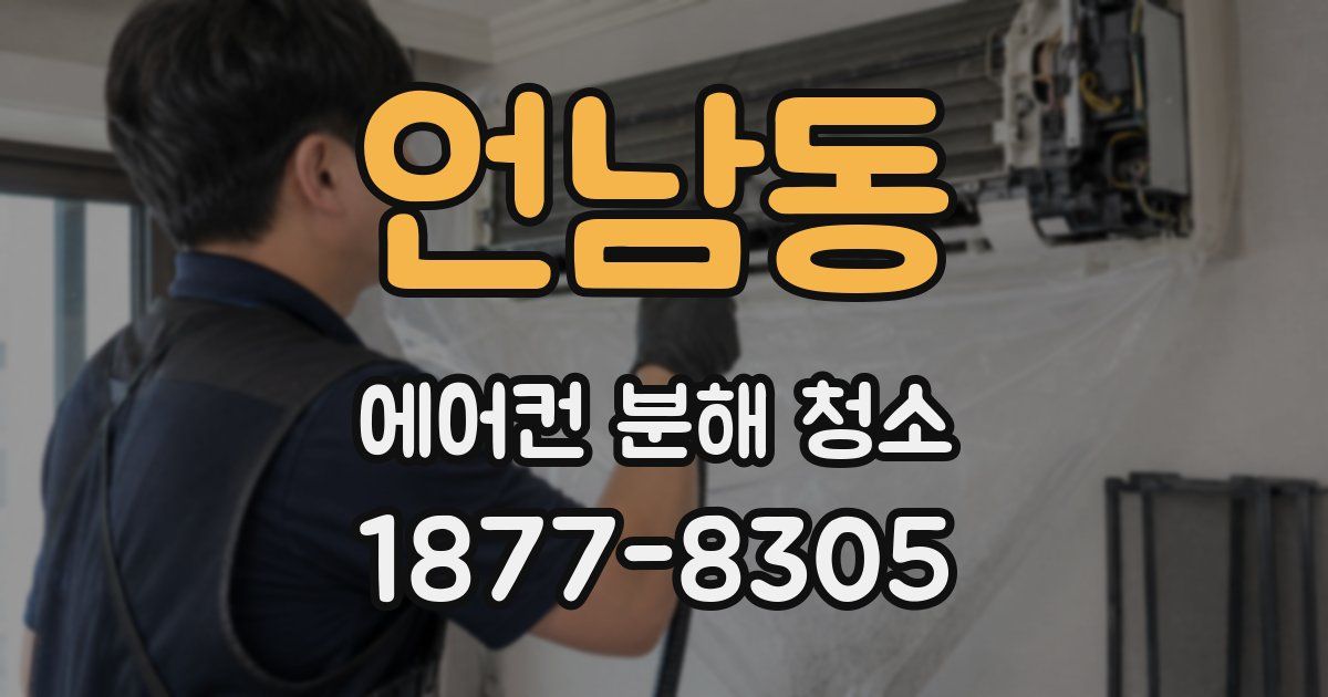 언남동 에어컨 분해 청소