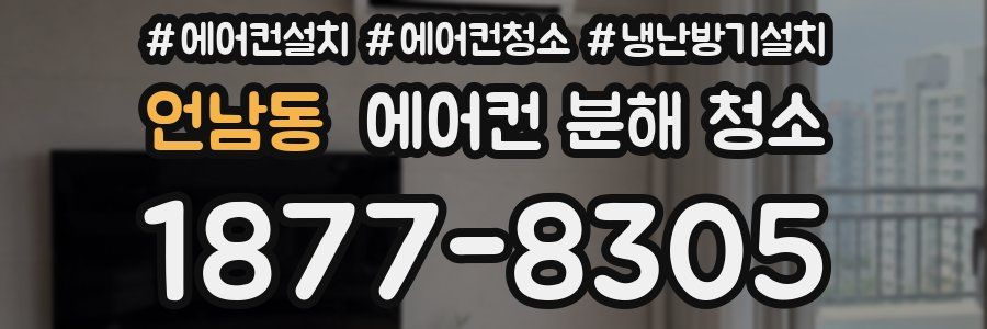 언남동 에어컨 분해 청소