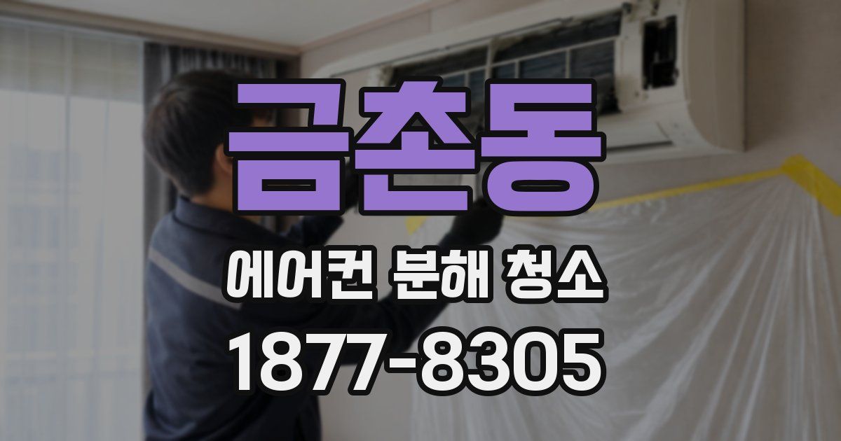 금촌동 에어컨 분해 청소
