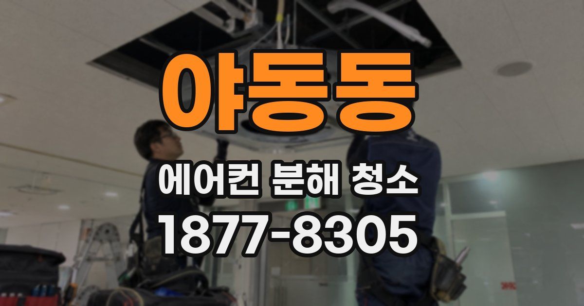 야동동 에어컨 분해 청소