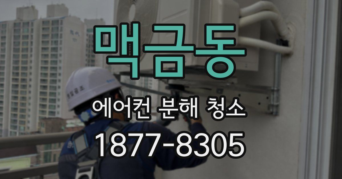 맥금동 에어컨 분해 청소