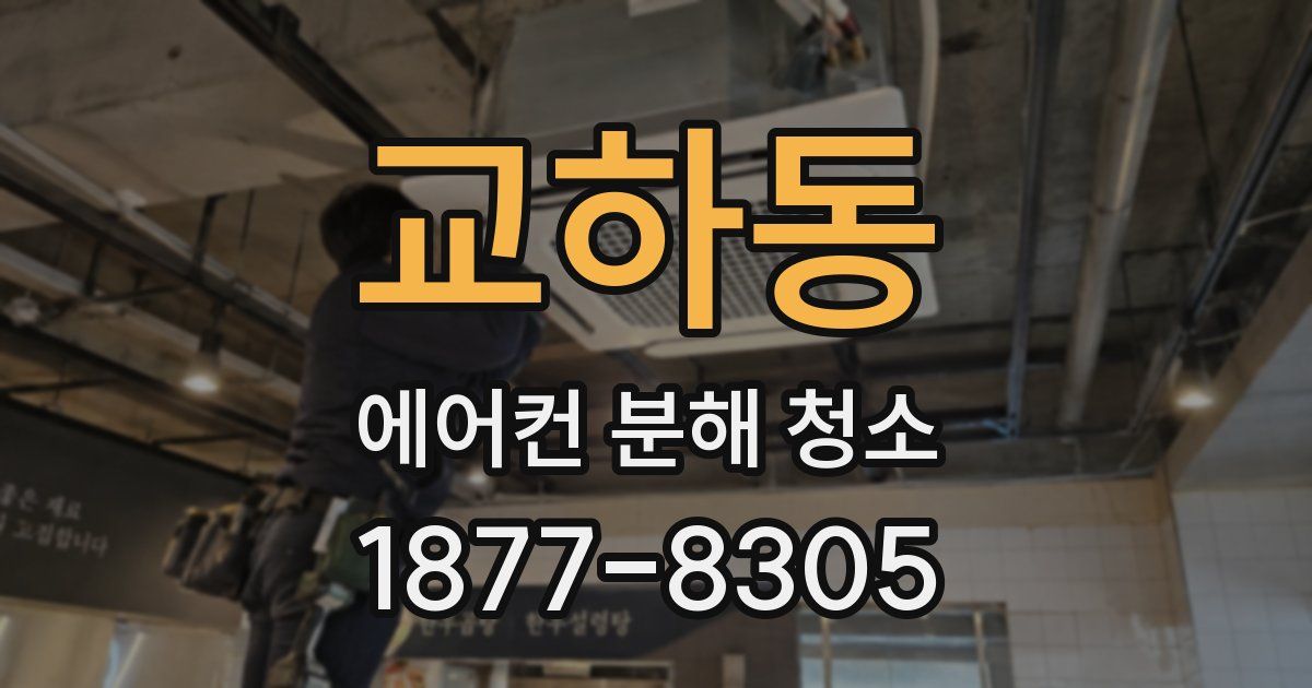 교하동 에어컨 분해 청소