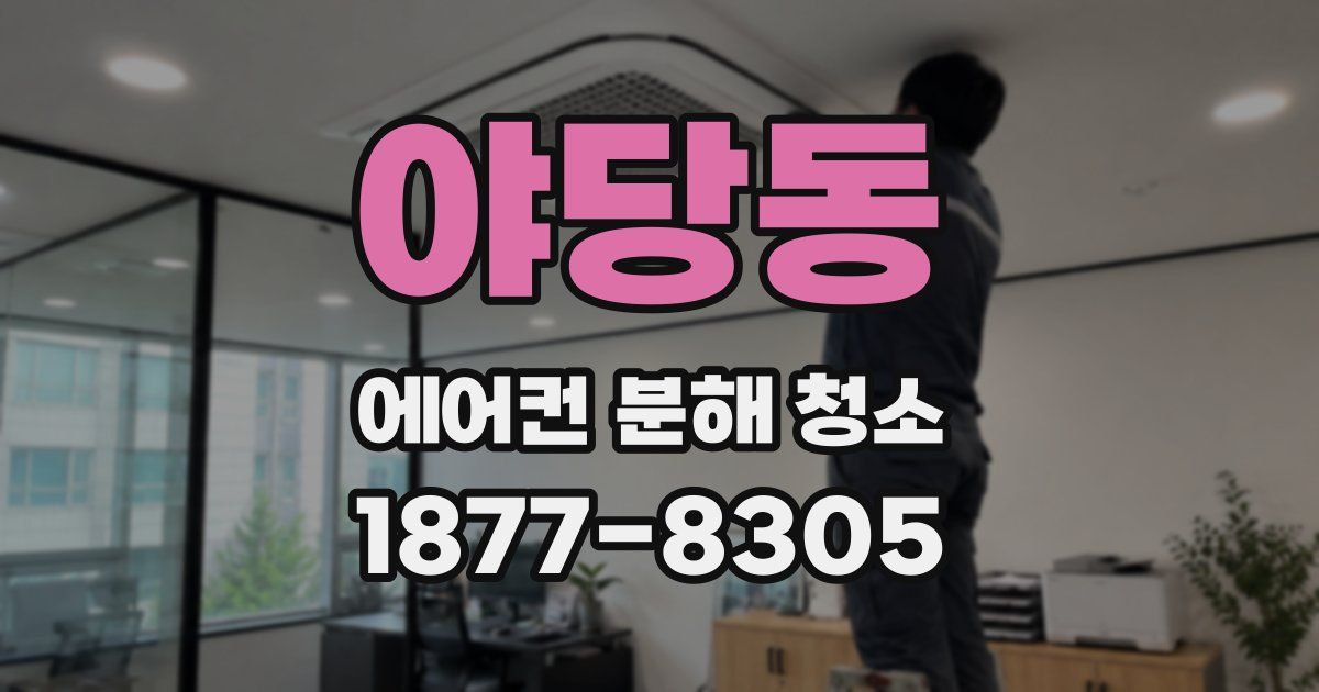 야당동 에어컨 분해 청소