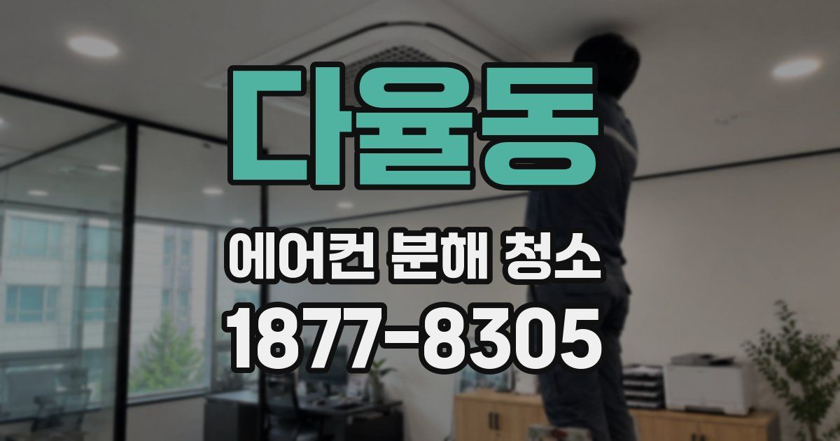 다율동 에어컨 분해 청소