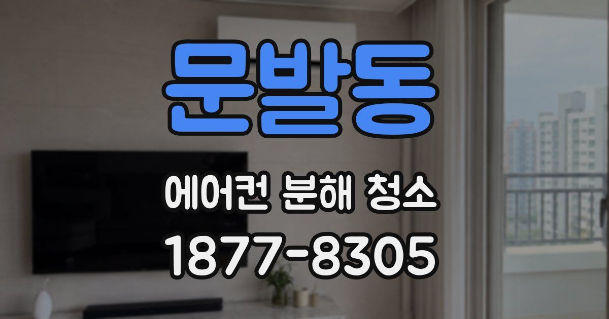 문발동 에어컨 분해 청소