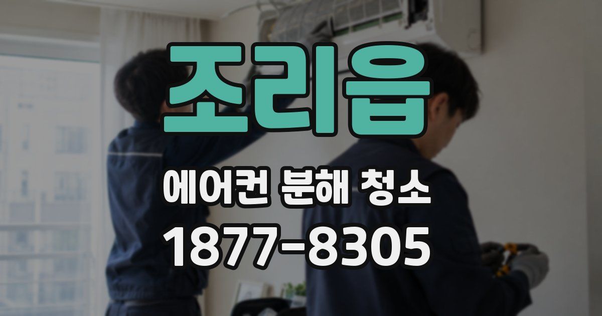 조리읍 에어컨 분해 청소