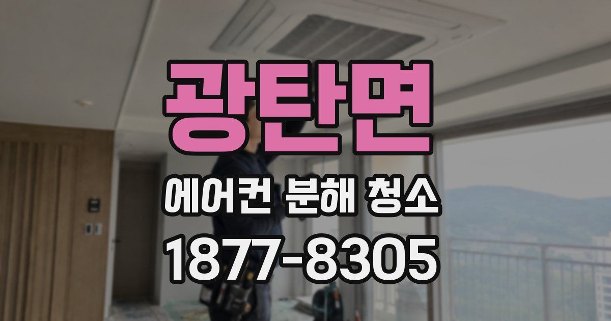 광탄면 에어컨 분해 청소