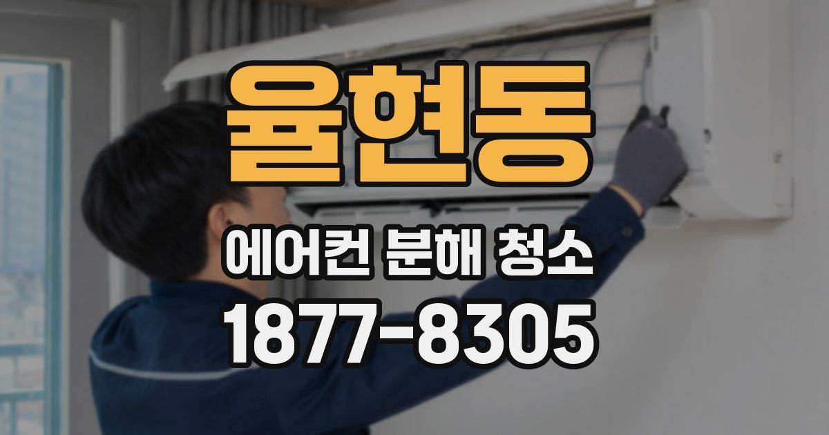 율현동 에어컨 분해 청소