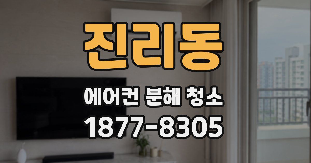 진리동 에어컨 분해 청소