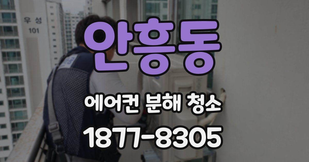 안흥동 에어컨 분해 청소
