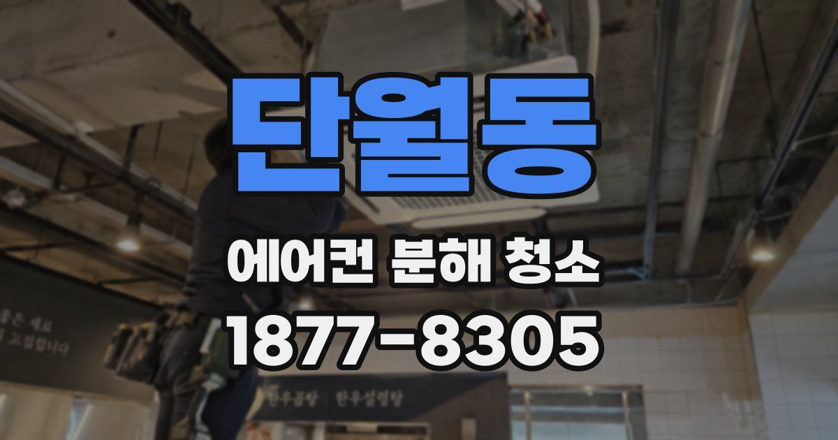 단월동 에어컨 분해 청소