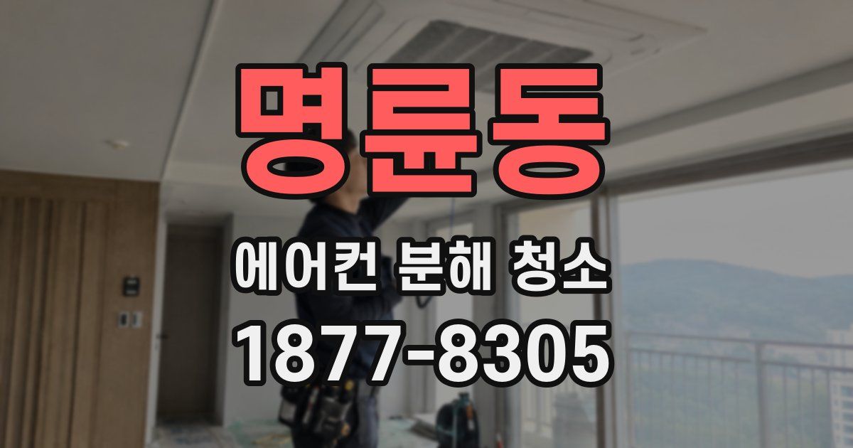 명륜동 에어컨 분해 청소