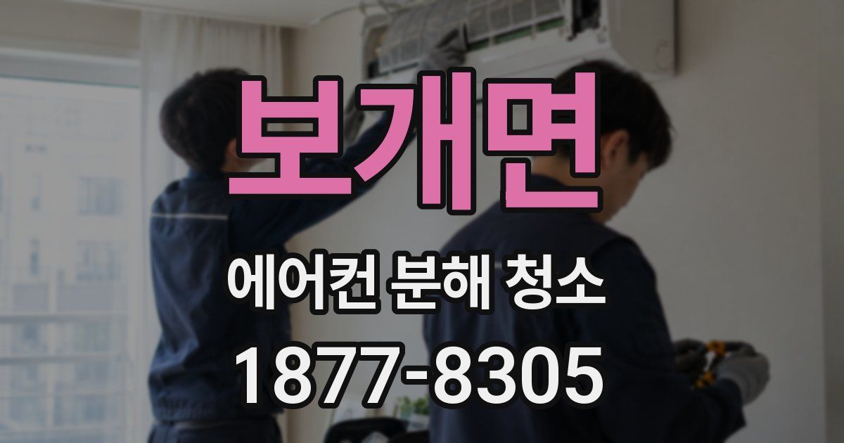 보개면 에어컨 분해 청소