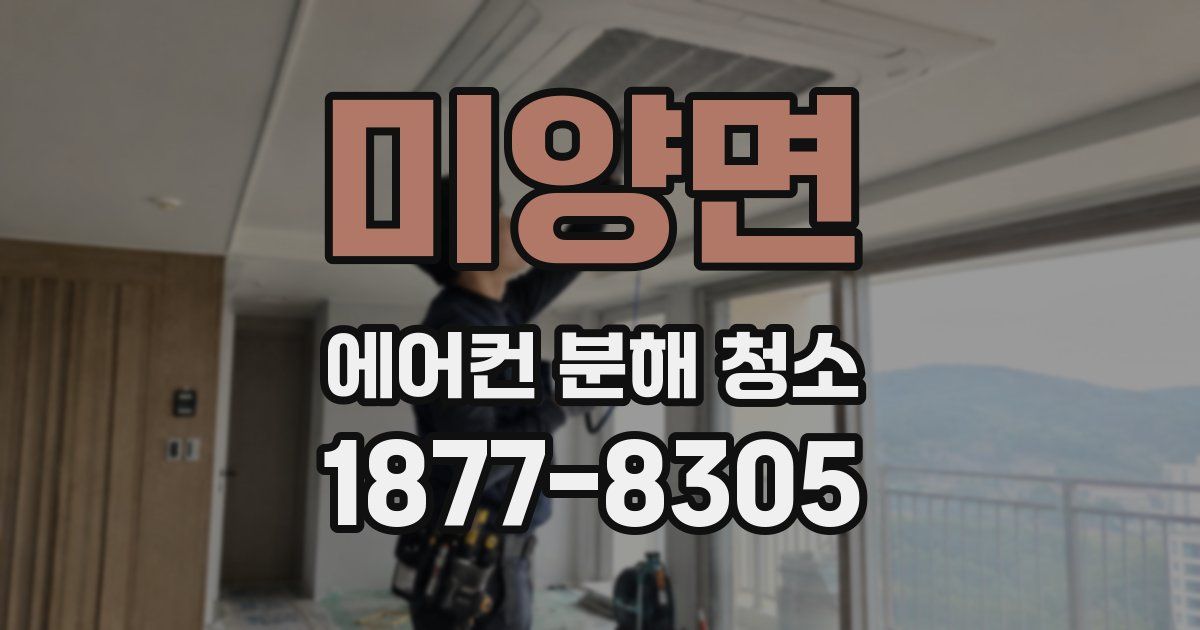 미양면 에어컨 분해 청소