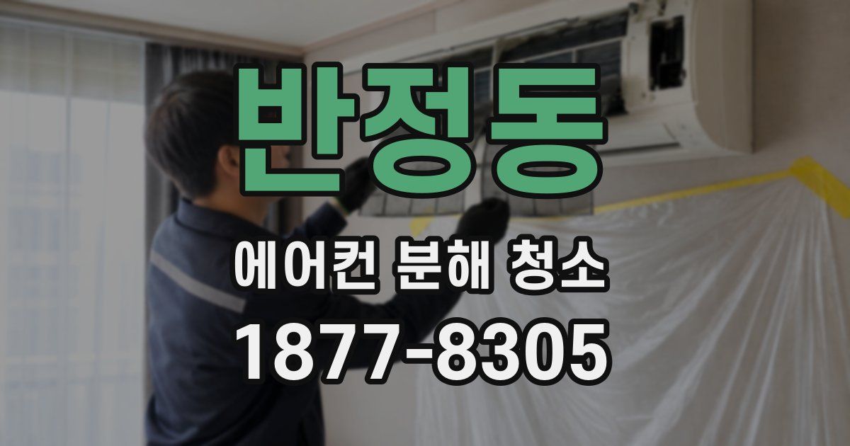 반정동 에어컨 분해 청소