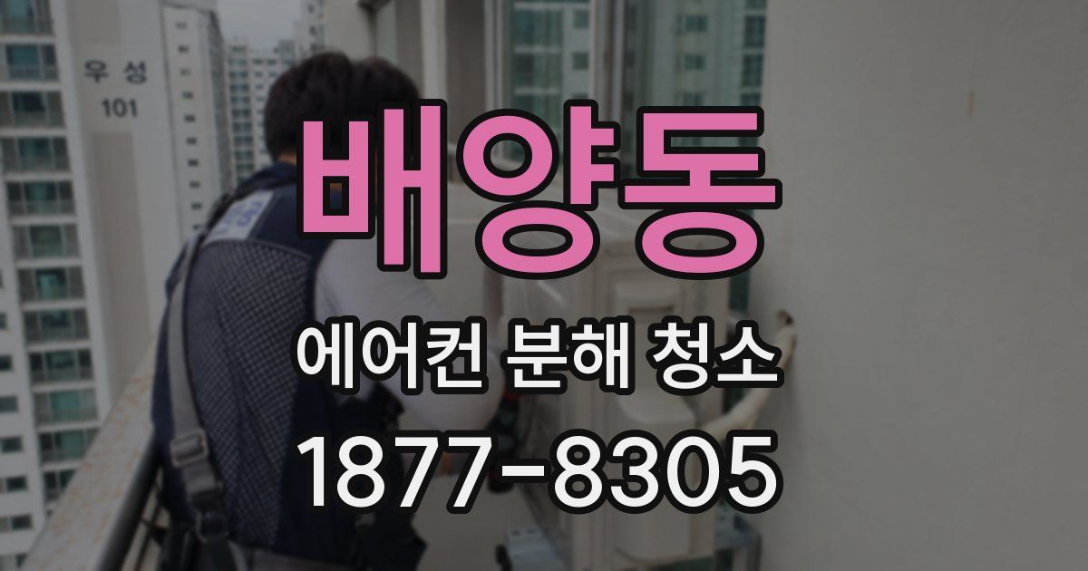 배양동 에어컨 분해 청소