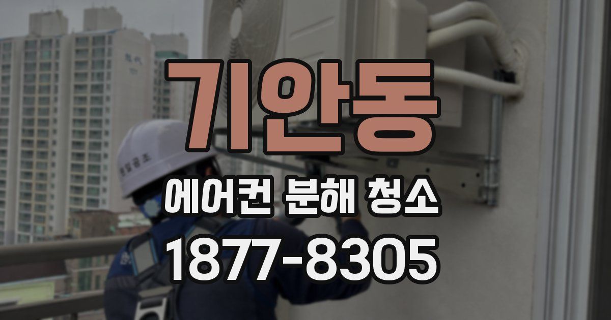 기안동 에어컨 분해 청소