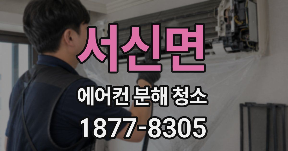 서신면 에어컨 분해 청소