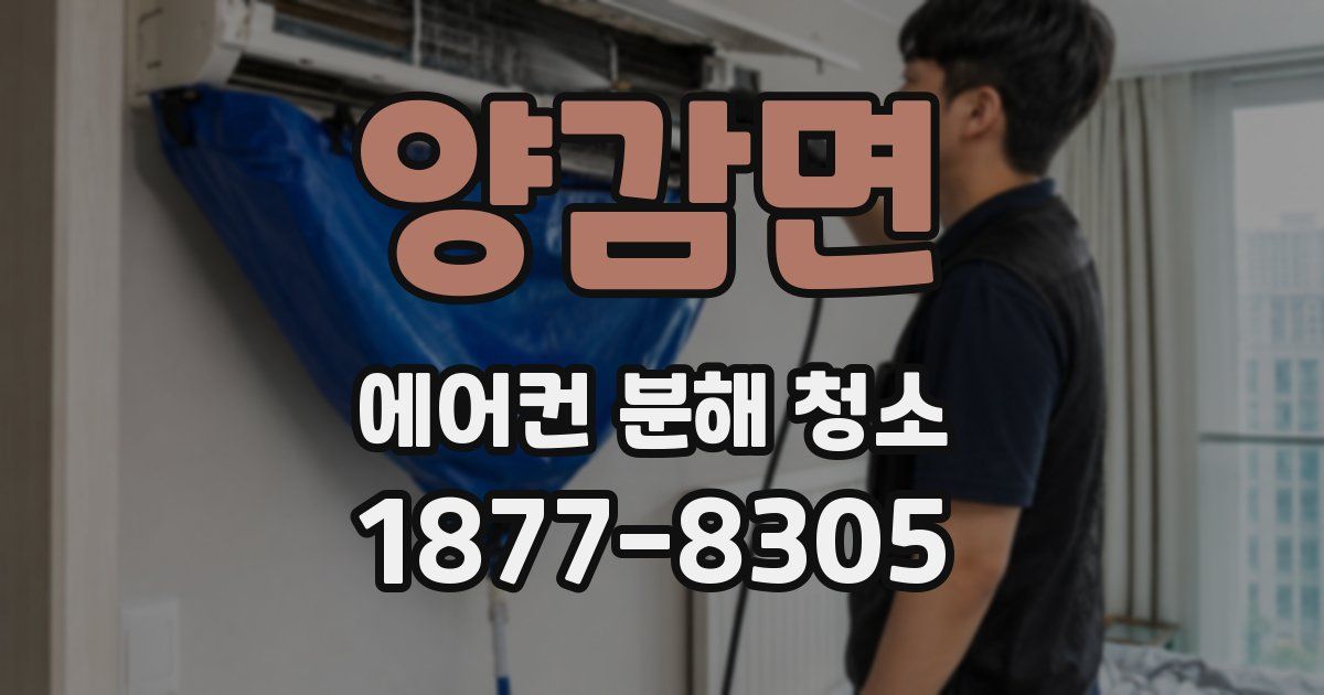 양감면 에어컨 분해 청소