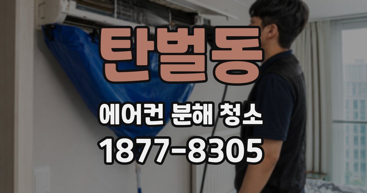 탄벌동 에어컨 분해 청소