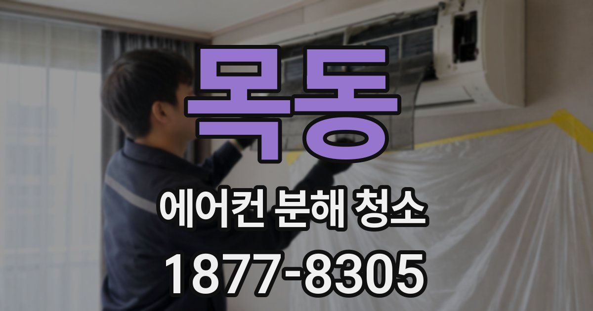 목동 에어컨 분해 청소