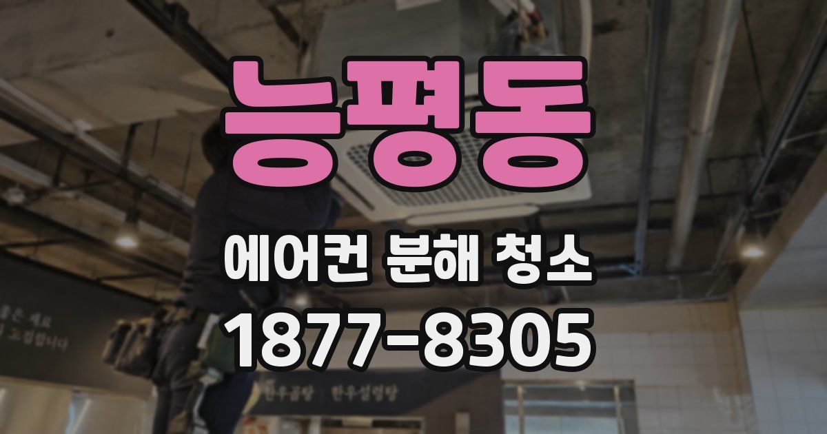 능평동 에어컨 분해 청소