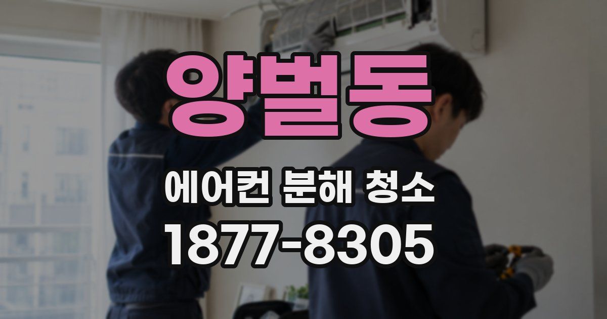 양벌동 에어컨 분해 청소