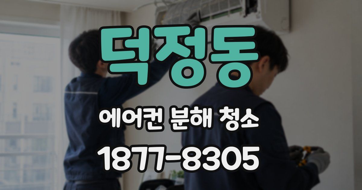 덕정동 에어컨 분해 청소