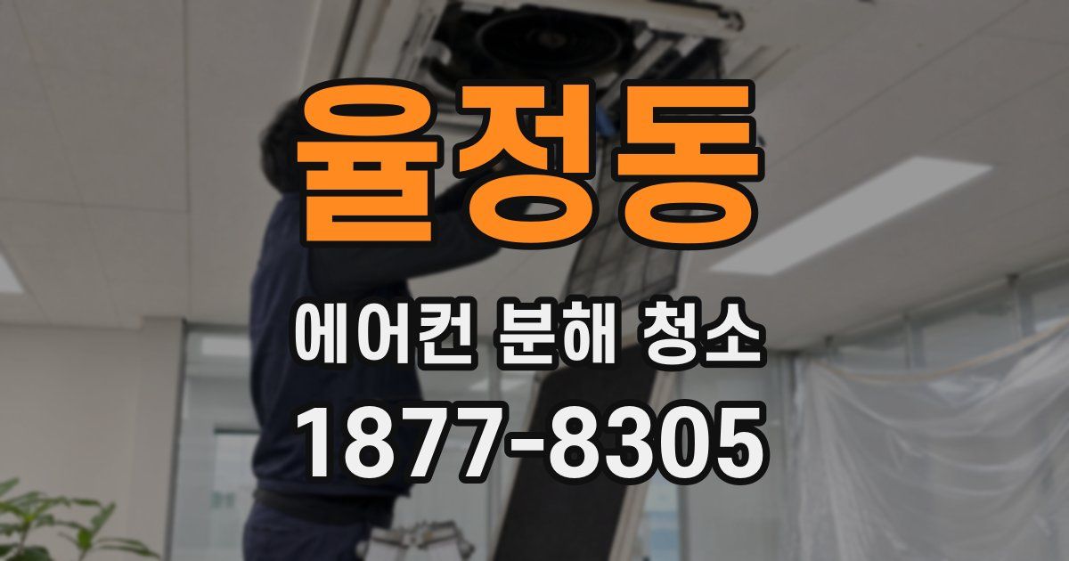율정동 에어컨 분해 청소